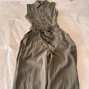 Max Studio Olive Green Jumpsuit